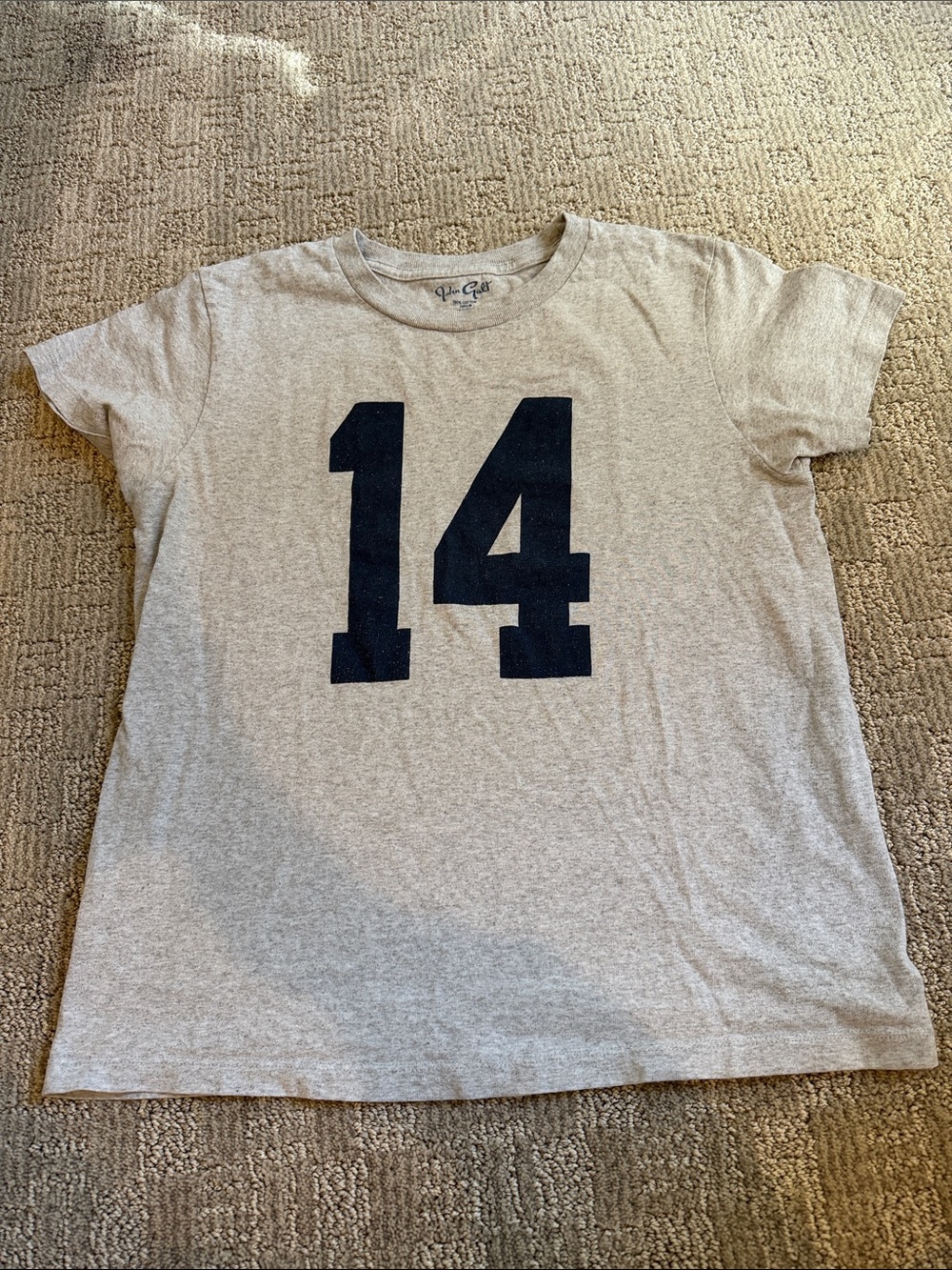 John Galt Graphic Tee with Navy Number 14